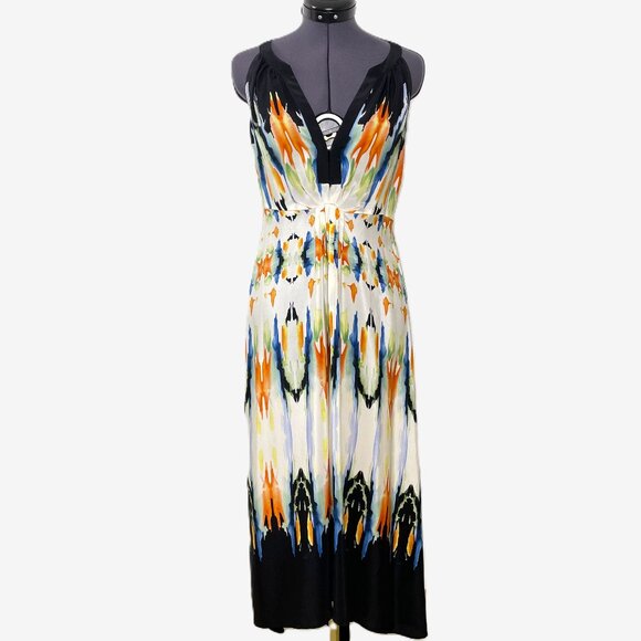 Twelfth Street by Cynthia Vincent Palma Silk Maxi Dress - Picture 1 of 15